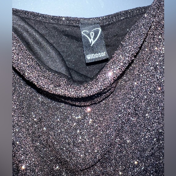 Black Glittery Windsor Dress | Women’s Large - Picture 12 of 15